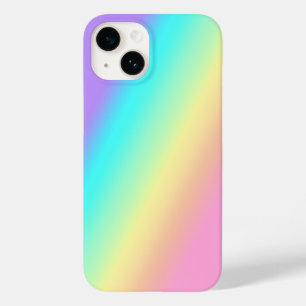 Rainbow Spring Pastels in Gradient Stripes Case-Mate iPhone 14 Case