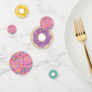 Rainbow Sprinkle Doughnut Shop Confetti
