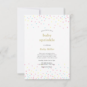 Rainbow Sprinkles Baby Sprinkle Invitation