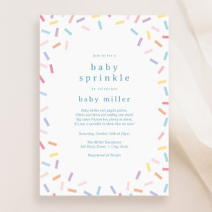Rainbow Sprinkles Baby Sprinkle Invitation