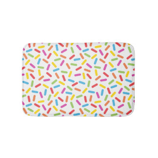 Rainbow Sprinkles Bath Mat