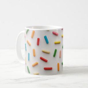 Rainbow Sprinkles Colourful Pattern Coffee Mug