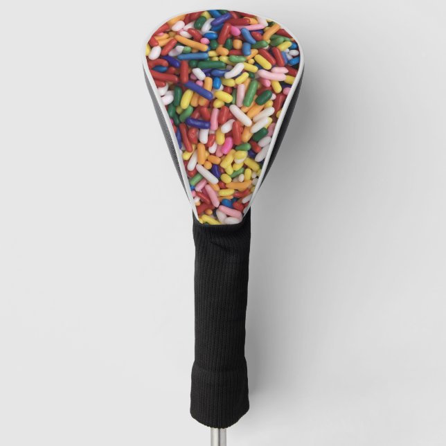 Rainbow Sprinkles Golf Head Cover (Front)