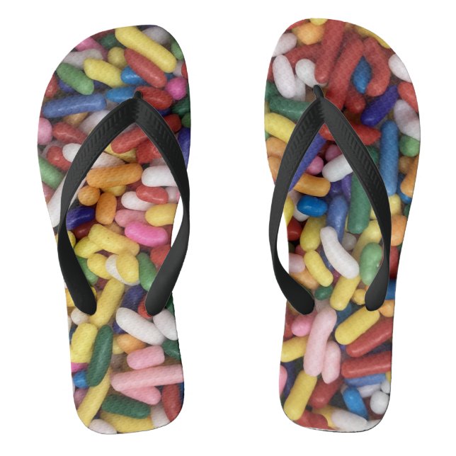 Rainbow Sprinkles Jandals (Footbed)