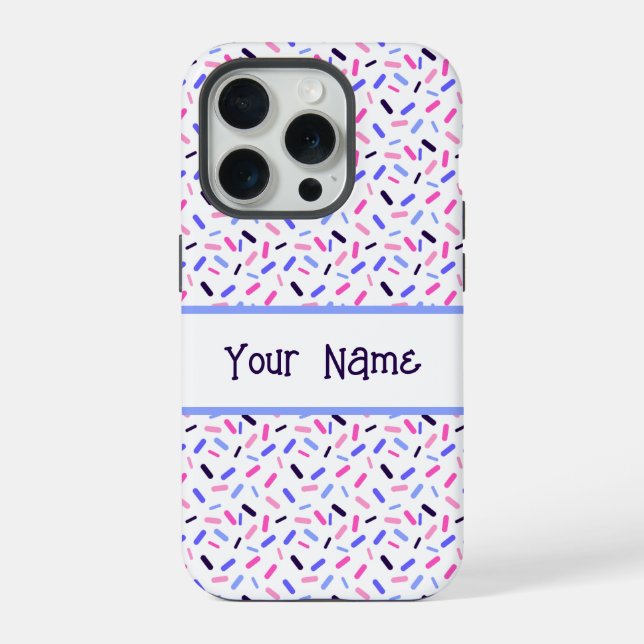 Rainbow Sprinkles Omnisexual Pride Flag iPhone Case (Back)