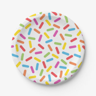 Rainbow Sprinkles Paper Plate