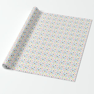 Rainbow Sprinkles Queer Pride Flag Wrapping Paper