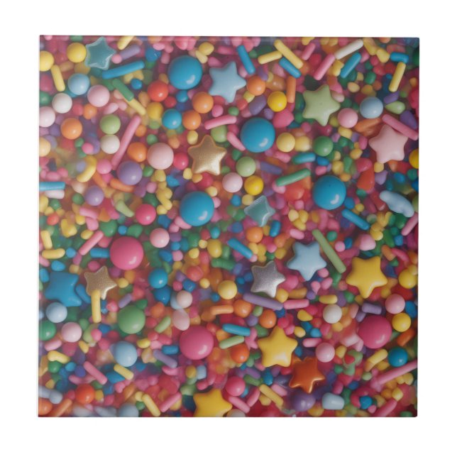Rainbow Sprinkles Tile (Front)