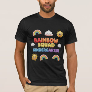 Rainbow Squad Kindergarten 3D Back to School T-Shirt