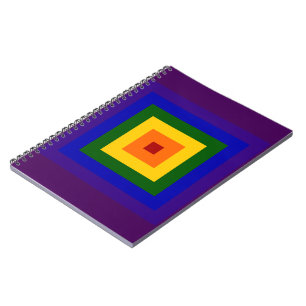 Rainbow Square Spiral Notebook