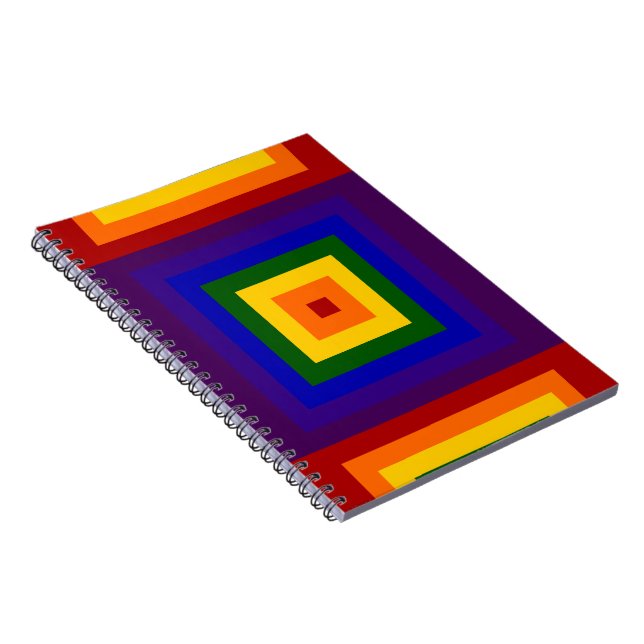 Rainbow Squares Notebook (Right Side)