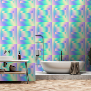 Rainbow Squares Repeat Wallpaper