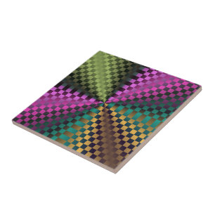 Rainbow Squares Tile
