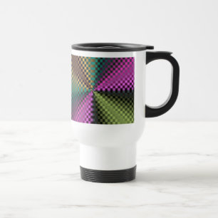 Rainbow Squares Travel Mug