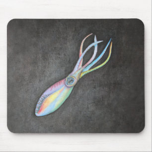 Rainbow Squid Mousepad