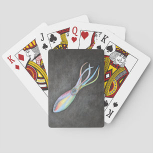 Rainbow Squid Playing Cards