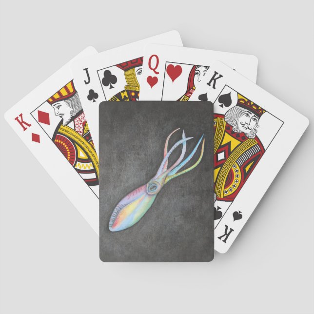 Rainbow Squid Playing Cards (Back)