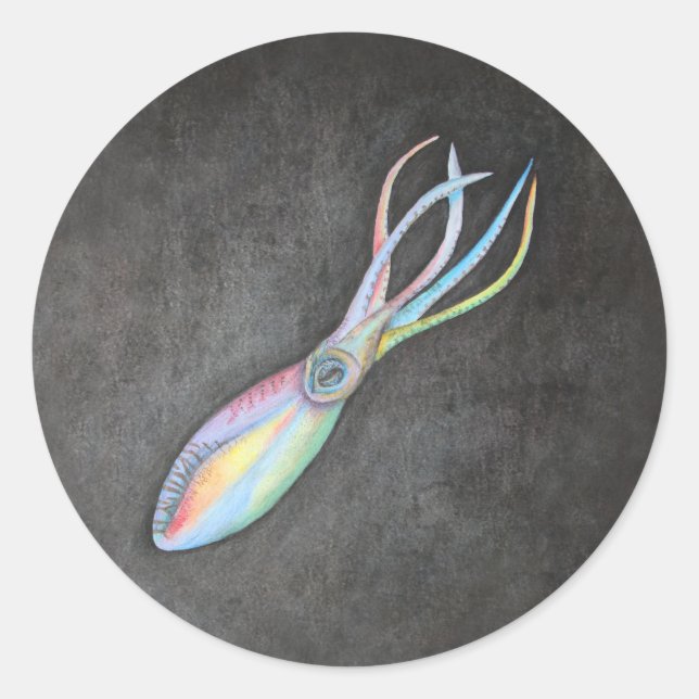 Rainbow Squid Stickers (Front)