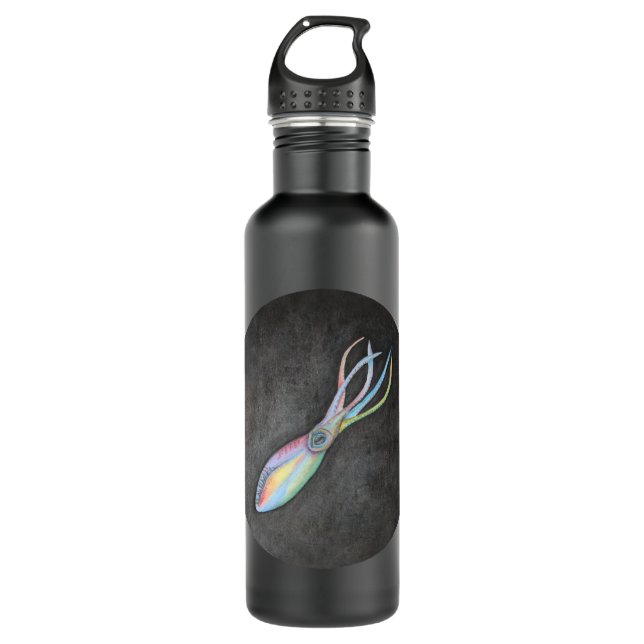Rainbow Squid Water Bottle (Front)