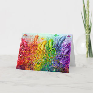 Rainbow Squids Card