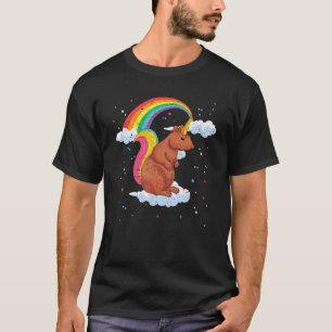 Rainbow Squirrelcorn Fantasy Forest Animal Squirre T-Shirt