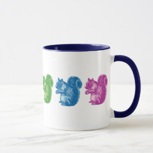 Rainbow Squirrels Mug