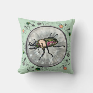 Rainbow Stag Beetle Cushion
