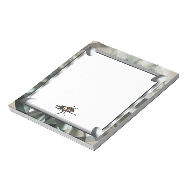 Rainbow Stag Beetle Notepad (Rotated)