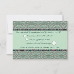 Rainbow Stag Beetle RSVP Card