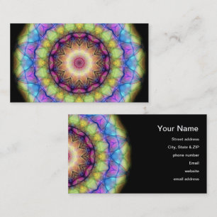 Rainbow stained Glass Business Card