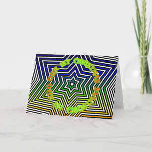 Rainbow Star First Christmas Holiday Greeting