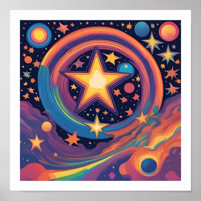 Rainbow Star Poster (Front)