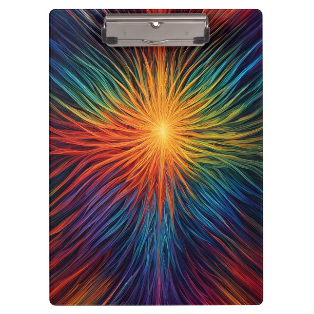 Rainbow Starburst Clipboard (Front)