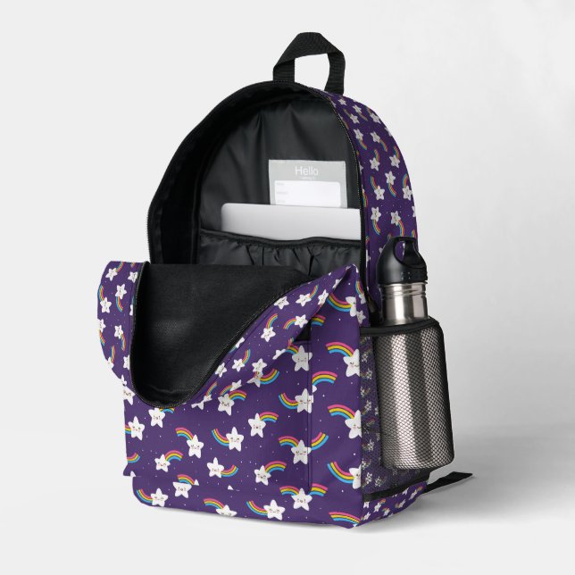 Rainbow Stars Backpack #3 (Back Corner Right (Open))