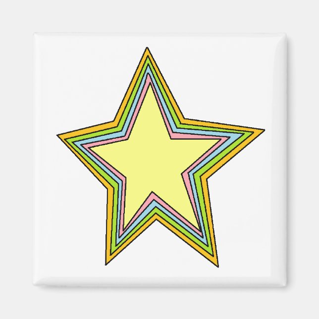 Rainbow Stars Magnet (Front)