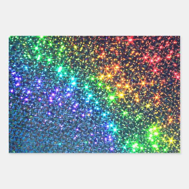 Rainbow Stars Party Paper Napkins Paper Plates (Front)