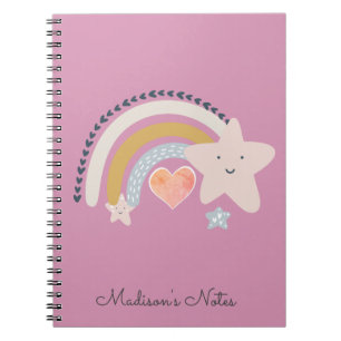 Rainbow Stars Personalised  Notebook
