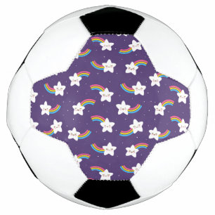 Rainbow Stars Soccer Ball