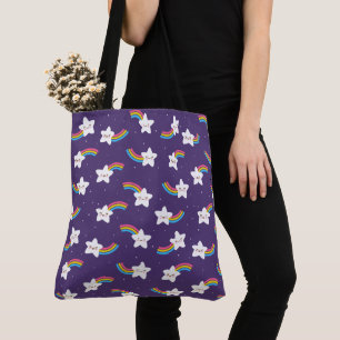 Rainbow Stars Tote Bag