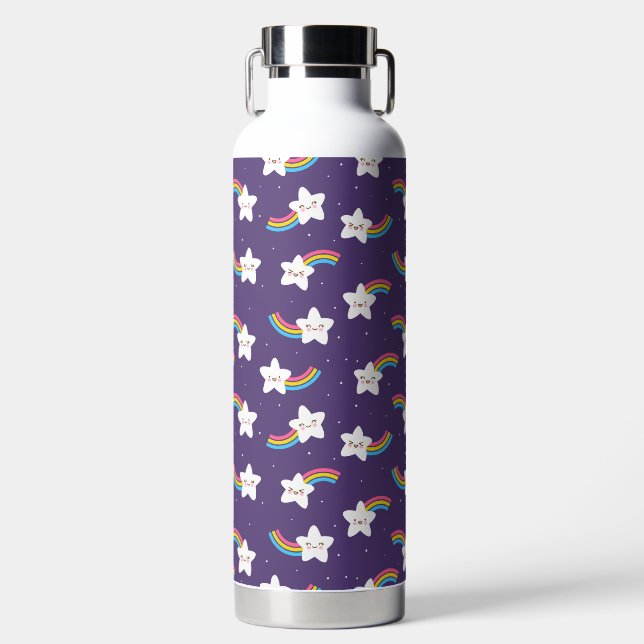 Rainbow Stars Water Bottle (Front)