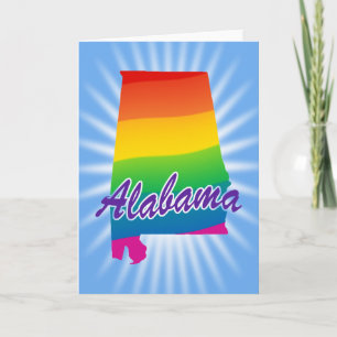 Rainbow State Of Alabama Greeting Cards