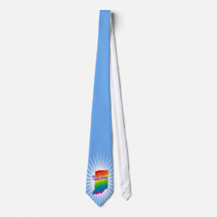 Rainbow State Of Indiana Tie