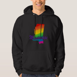 Rainbow State Of Mississippi Hoodie