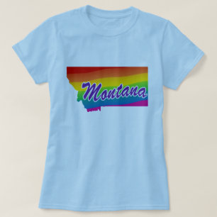 Rainbow State Of Montana T-Shirt