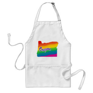 Rainbow State Of Oregon Standard Apron