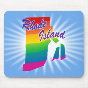 Rainbow State Of Rhode Island Mouse Pad