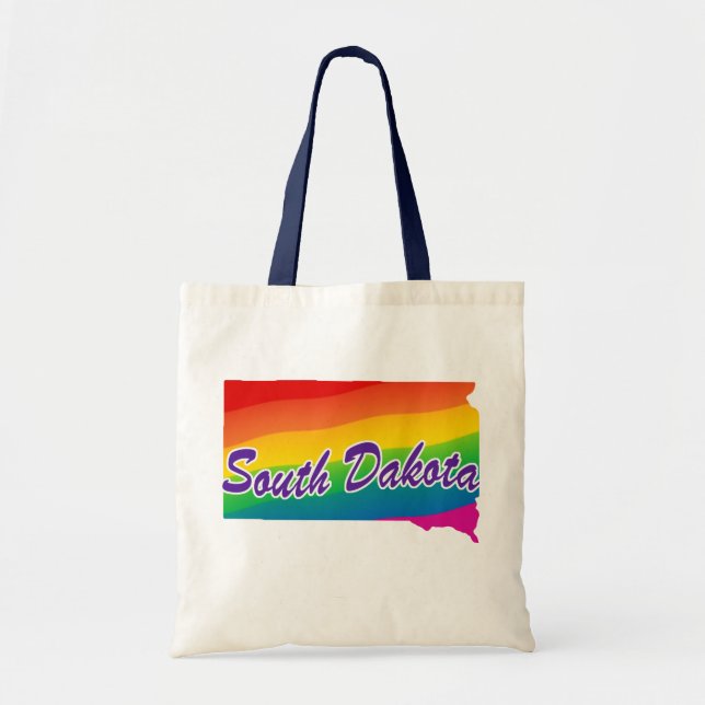 Rainbow State Of South Dakota Tote Bag (Front)