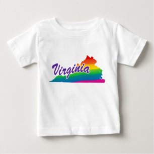 Rainbow State Of Virginia Baby T-Shirt