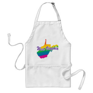 Rainbow State Of West Virginia Standard Apron