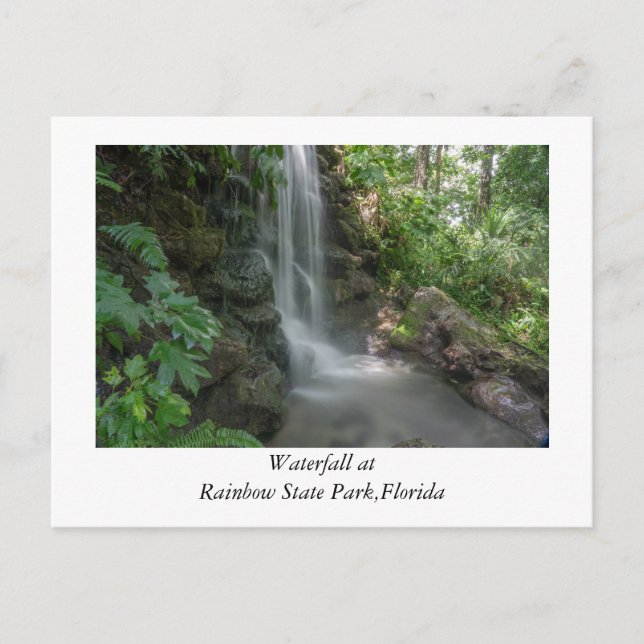 Rainbow State Park Waterfall Postcard (Front)